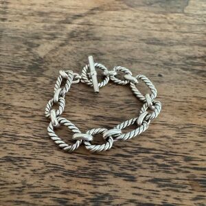 David Yurman Oval Link Silver Bracelet